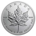 1 oz Canadian Silver Maple Leaf Coin BU (Random Year)