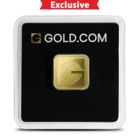 5 Gram GOLD.COM Square Gold Bar (New w/ Assay)