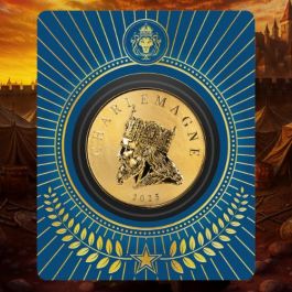 2025 1 oz Charlemagne Gold Coin - Commander Series